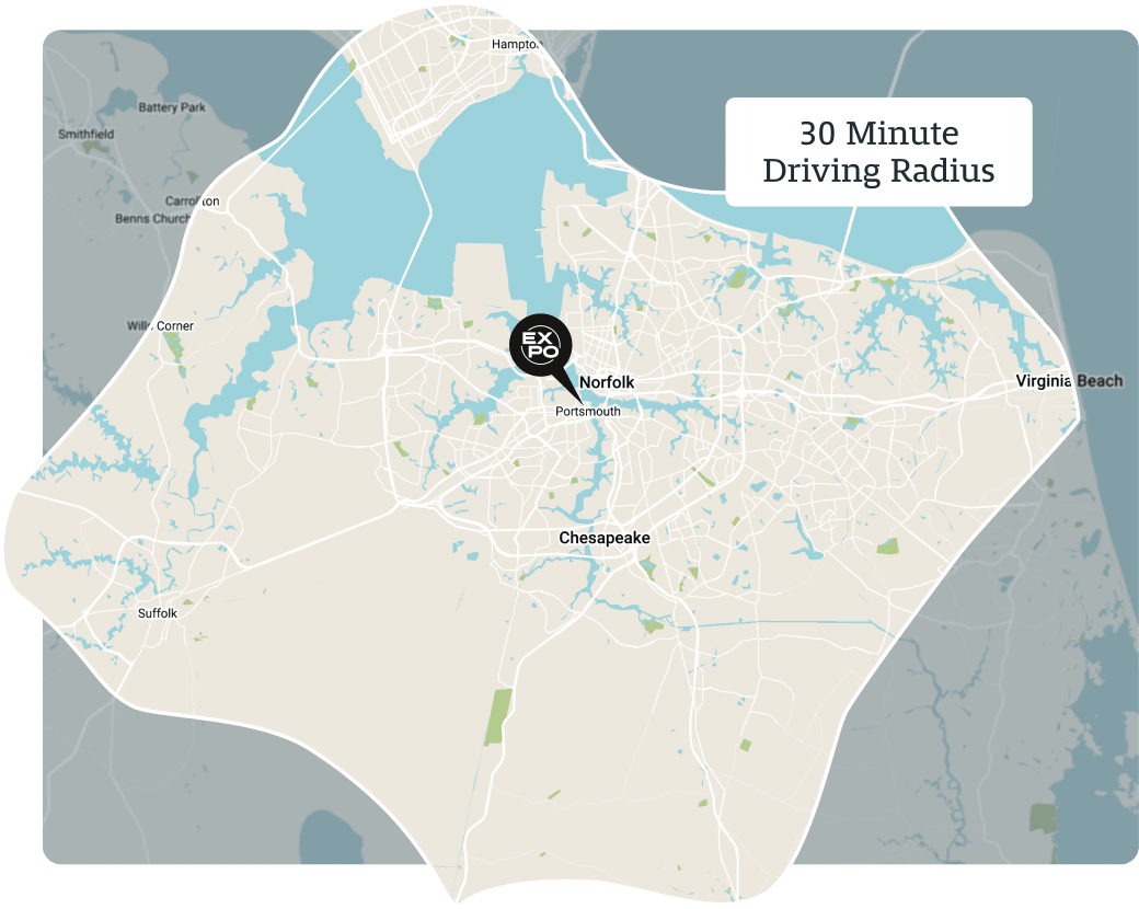 Driving Distance Map